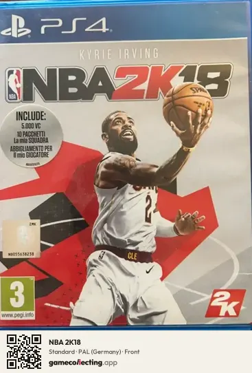 NBA 2K18 PlayStation 4, Germany box front