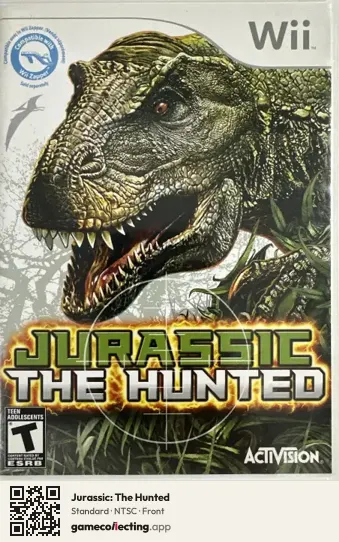 Jurassic: The Hunted Nintendo Wii, NTSC box front