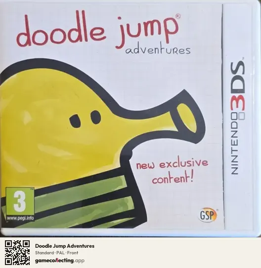 Doodle Jump Adventures Nintendo 3DS, PAL box front