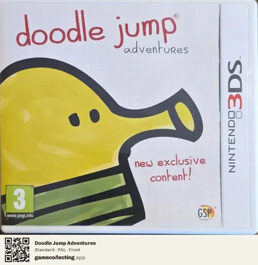 Doodle Jump Adventures Nintendo 3DS, PAL box front