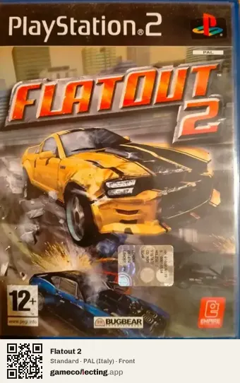 Flatout 2 PlayStation 2, Italy box front