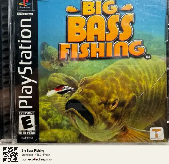 Big Bass Fishing PlayStation, NTSC box front