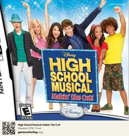 High School Musical: Makin' the Cut! Nintendo DS, NTSC box front