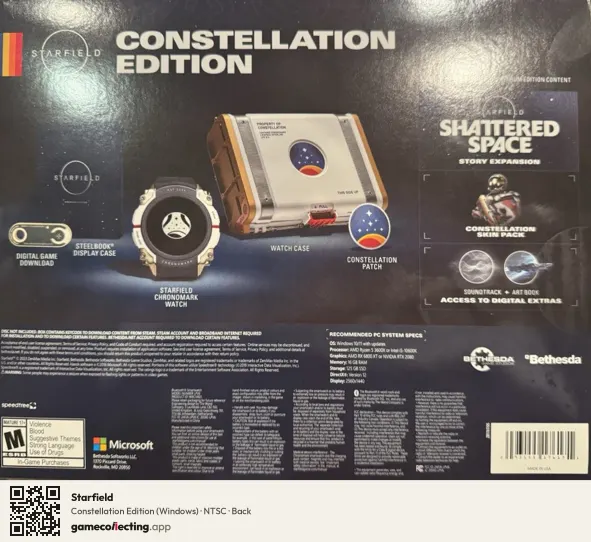 Starfield Computer, NTSC box back