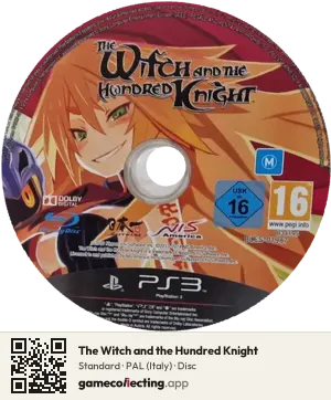 The Witch and the Hundred Knight PlayStation 3, PAL disc