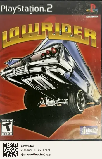 Lowrider PlayStation 2, NTSC box front