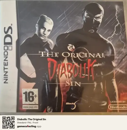 Diabolik: The Original Sin Nintendo DS, PAL box front