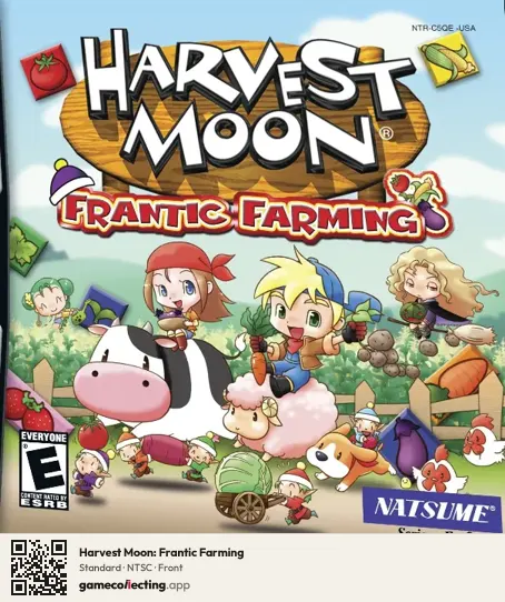Harvest Moon: Frantic Farming Nintendo DS, NTSC box front