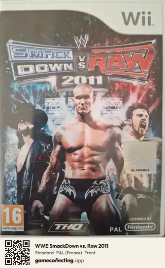 WWE SmackDown vs. Raw 2011 Nintendo Wii, France box front