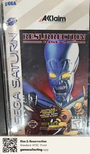 Rise 2: Resurrection Sega Saturn, NTSC box front