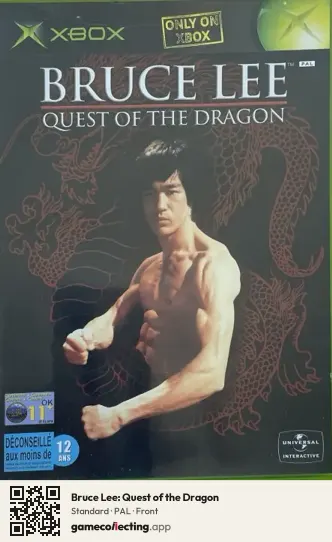 Bruce Lee: Quest of the Dragon Xbox, PAL box front