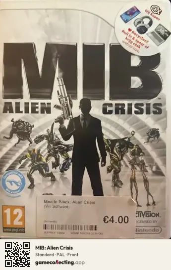 MIB: Alien Crisis Nintendo Wii, PAL box front