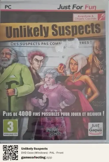 Unlikely Suspects Computer, PAL box front