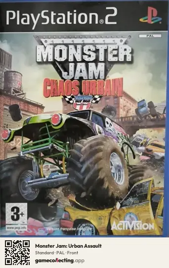 Monster Jam: Urban Assault PlayStation 2, PAL box front