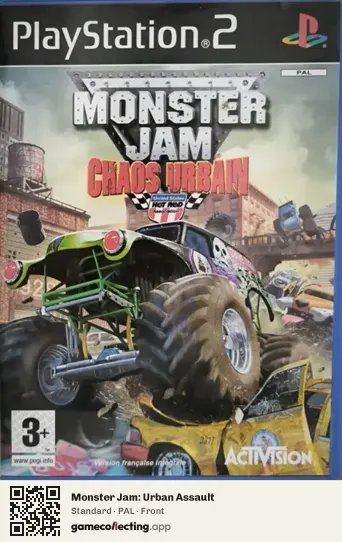 Monster Jam: Urban Assault PlayStation 2, PAL box front