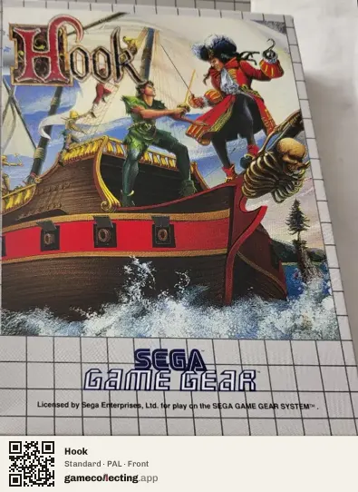 Hook Sega Game Gear, PAL box front