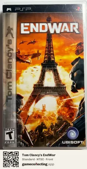 Tom Clancy's EndWar PlayStation Portable, NTSC box front