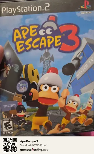Ape Escape 3 PlayStation 2, NTSC box front