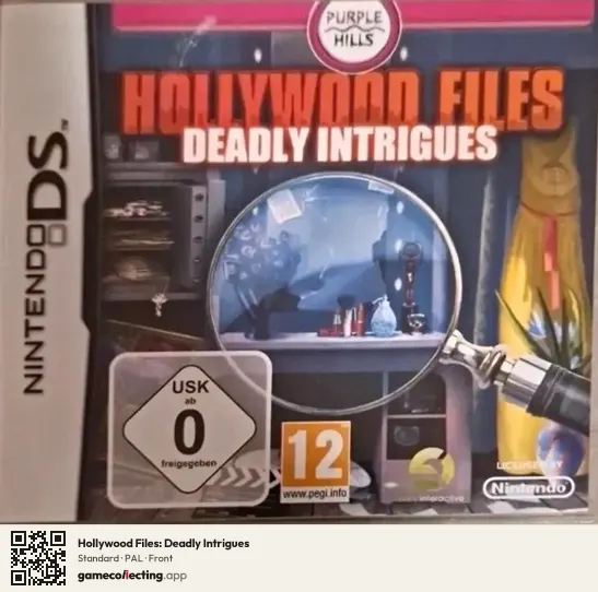 Hollywood Files: Deadly Intrigues Nintendo DS, PAL box front
