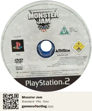 Monster Jam PlayStation 2, PAL disc