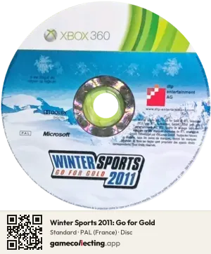 Winter Sports 2011: Go for Gold Xbox 360, PAL disc