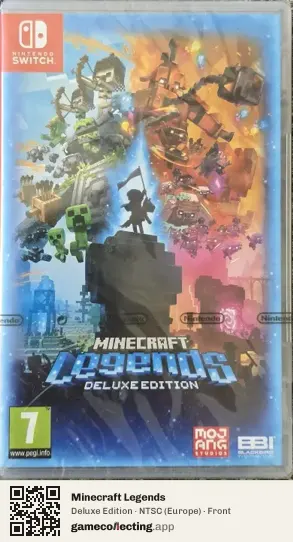 Minecraft Legends Nintendo Switch, Europe box front