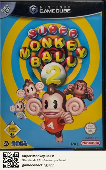 Super Monkey Ball 2 Nintendo GameCube, Germany box front