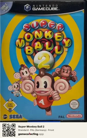 Super Monkey Ball 2 Nintendo GameCube, Germany box front