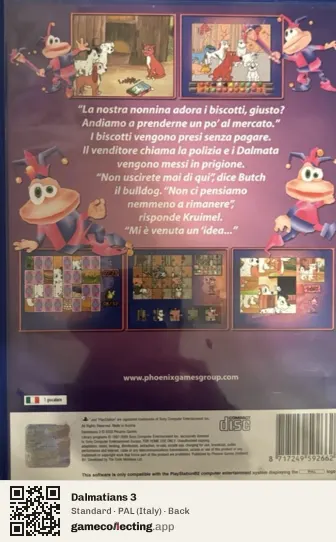 Dalmatians 3 PlayStation 2, Italy box back