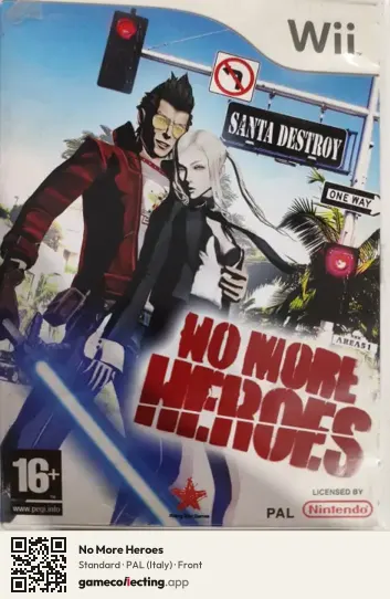 No More Heroes Nintendo Wii, Italy box front