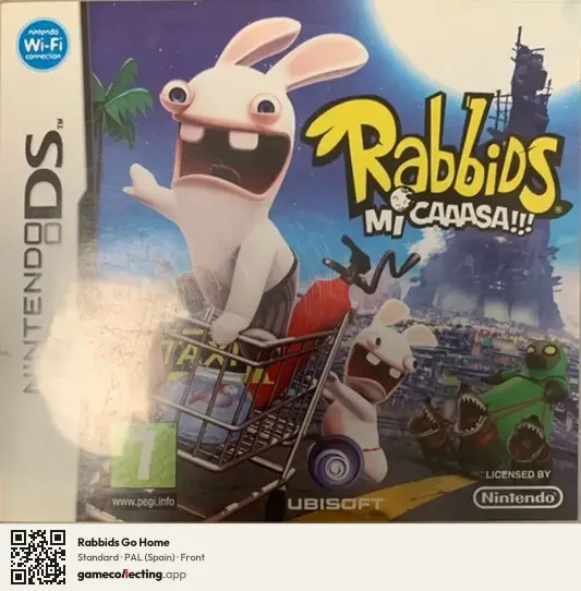 Rabbids Go Home Nintendo DS, Spain box front