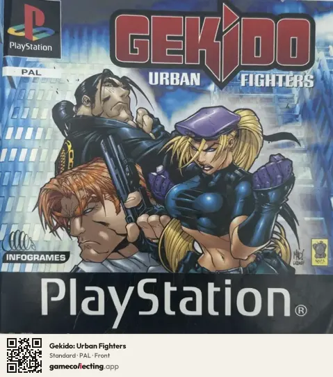 Gekido: Urban Fighters PlayStation, PAL box front