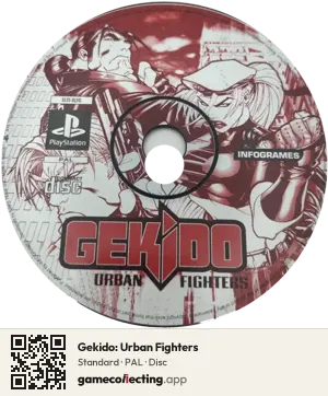 Gekido: Urban Fighters PlayStation, PAL disc