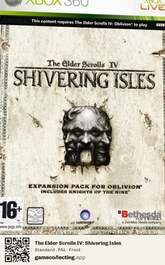 The Elder Scrolls IV: Shivering Isles Xbox 360, PAL box front