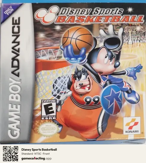 Disney Sports Basketball Game Boy Advance, NTSC box front