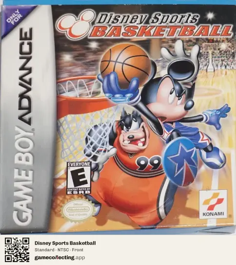 Disney Sports Basketball Game Boy Advance, NTSC box front