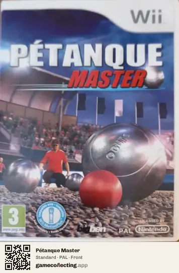Pétanque Master Nintendo Wii, PAL box front
