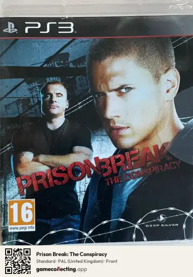 Prison Break: The Conspiracy PlayStation 3, United Kingdom box front