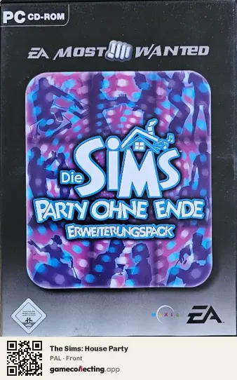 The Sims: House Party Computer, PAL box front
