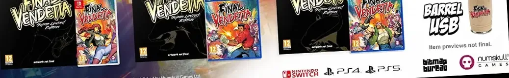 Final Vendetta, the PEGI square on its front
