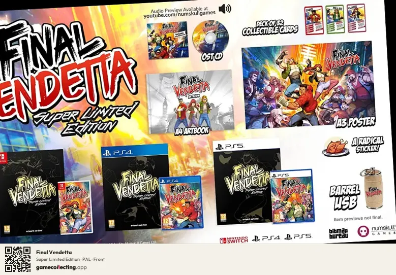 Final Vendetta PlayStation 4, PAL box front