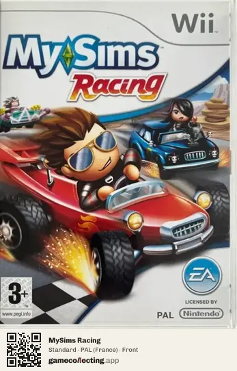 MySims Racing Nintendo Wii, France box front