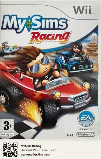 MySims Racing Nintendo Wii, France box front