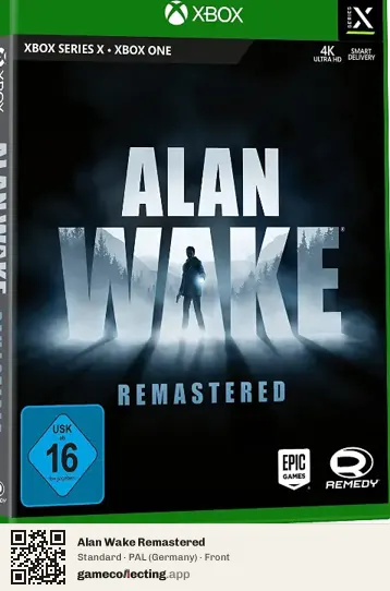Alan Wake Remastered Xbox Series X, Germany box front