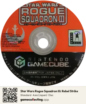 Star Wars Rogue Squadron III: Rebel Strike Nintendo GameCube, Asia disc