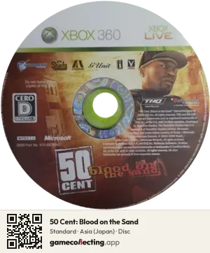 50 Cent: Blood on the Sand Xbox 360, Asia disc