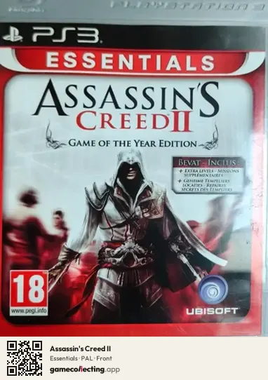 Assassin's Creed II PlayStation 3, PAL box front