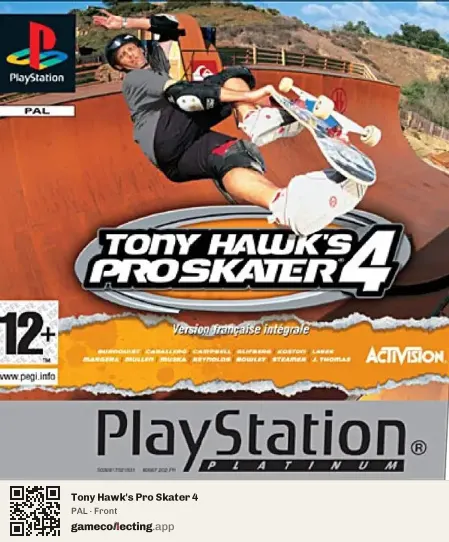 Tony Hawk's Pro Skater 4 PlayStation, PAL box front