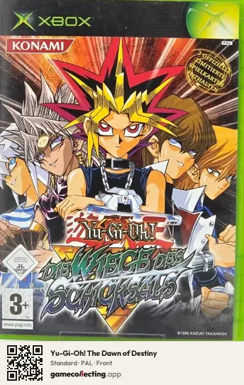 Yu-Gi-Oh! The Dawn of Destiny Xbox, PAL box front