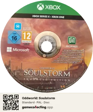 Oddworld: Soulstorm Xbox One, PAL disc